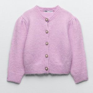 Zara jewel button knit cardigan